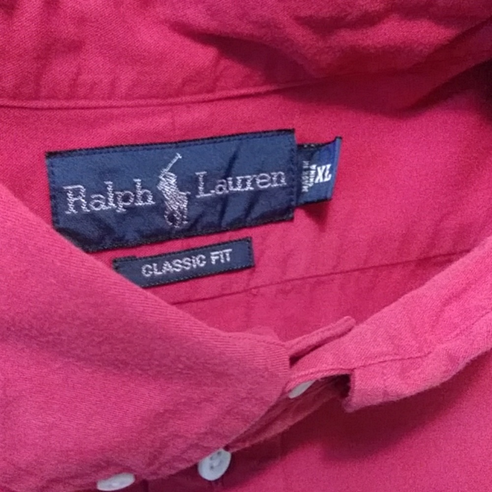 Ralph Lauren Polo (xl) red classic fit button down